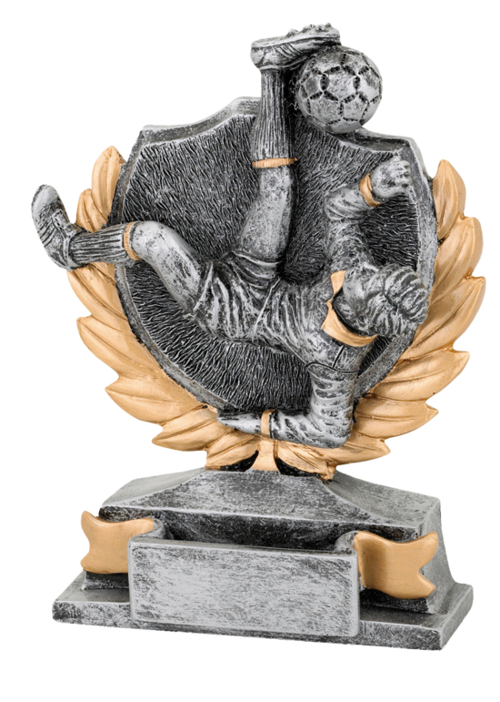 3D Futbola Statuete "Sitiens Šķērītē" ar Lauru Lapām